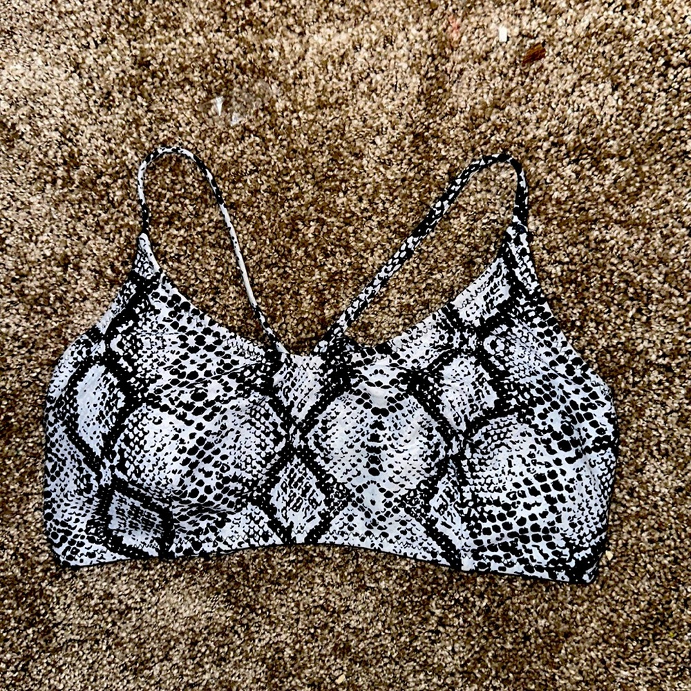 Snake Skin Bikini Top